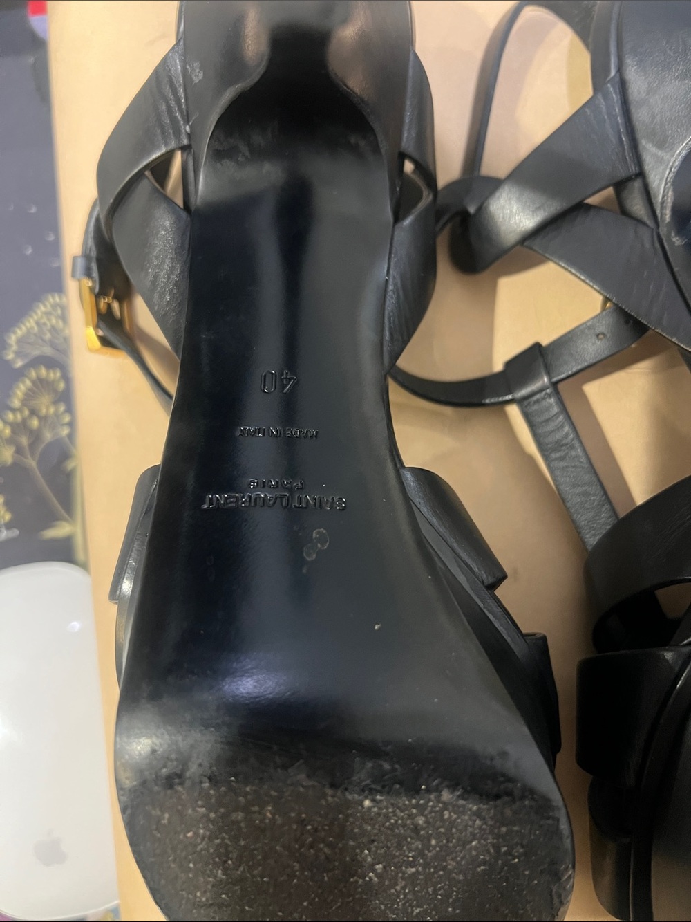 SAINT LAURENT
Tribute woven leather platform sandals size 40 (W) US 10 - Picture 12 of 17